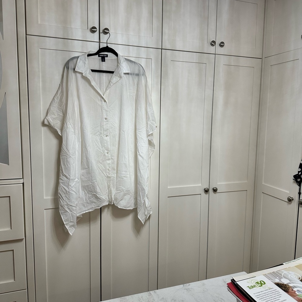 Women’s sheer white coverup